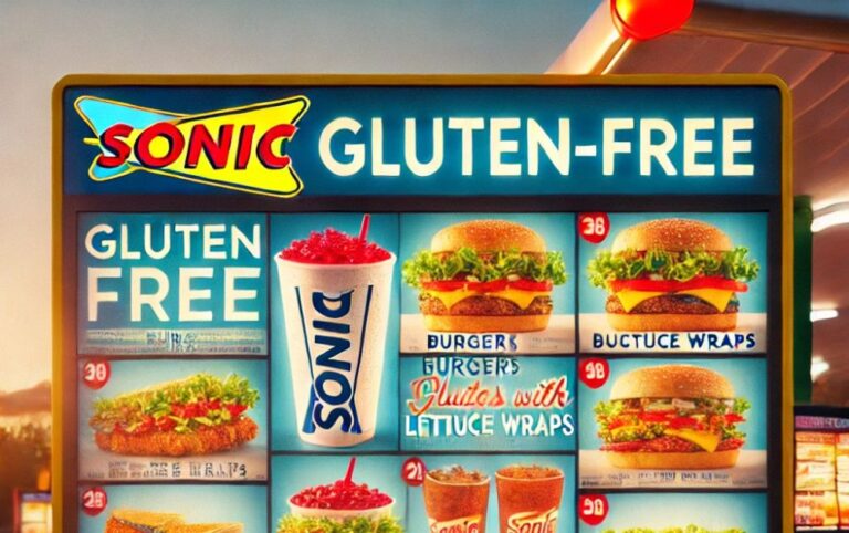 Sonic Gluten Free Menu