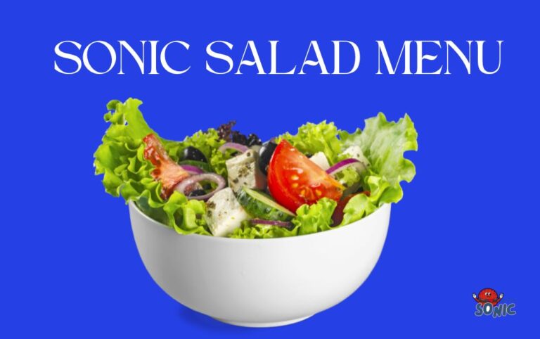 Sonic Salad Menu Prices and Calories