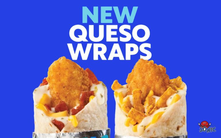 Sonic Wraps Menu Calories and Prices