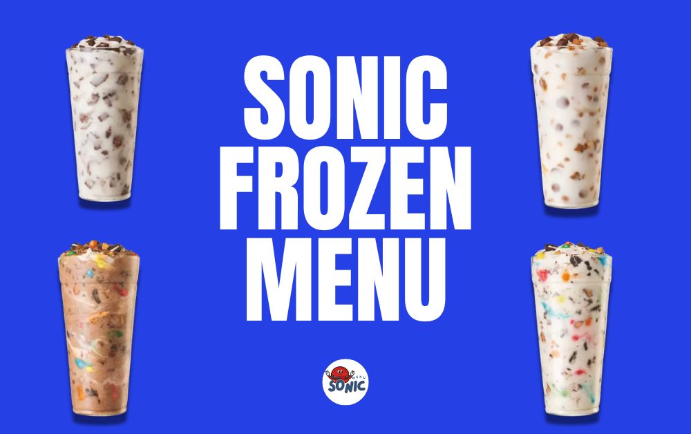 Sonic frozen menu prices and calories