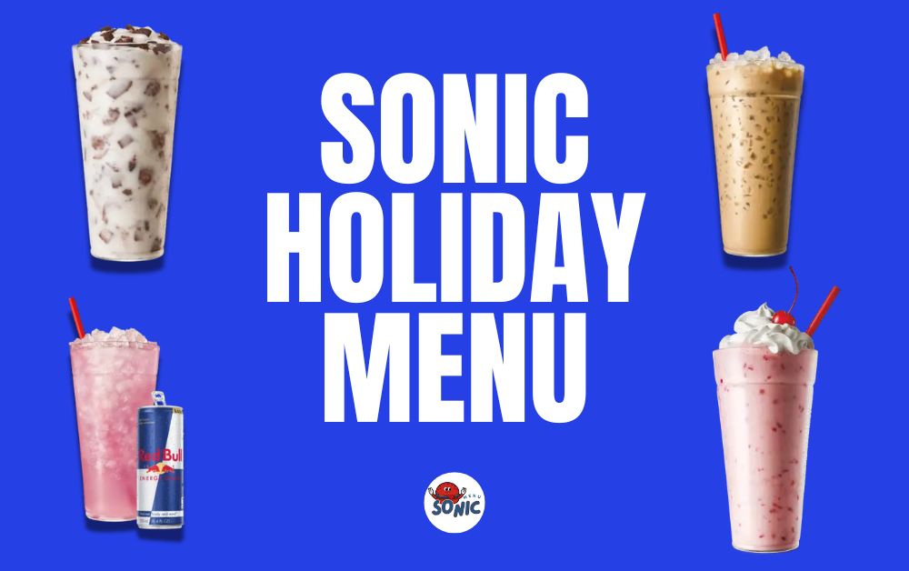 Sonic Holiday Menu Prices and Calories